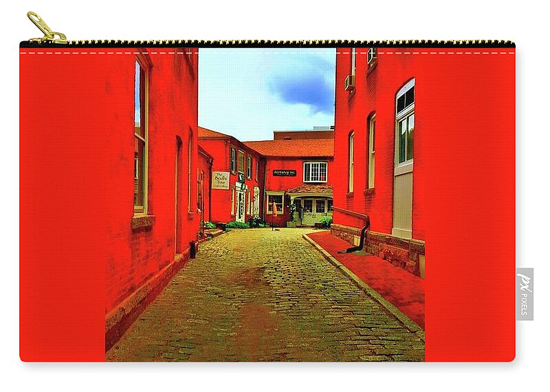Brick Zip Pouch featuring the photograph The Walk by Dani McEvoy