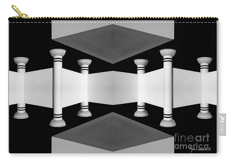 Marc Nader Photo Art Zip Pouch featuring the photograph The Wall by Marc Nader