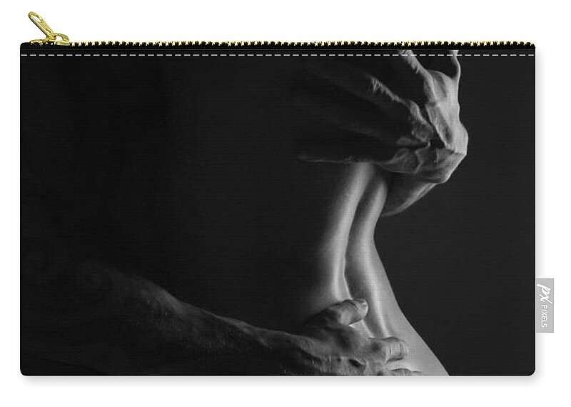 Blue Muse Fine Art Zip Pouch featuring the photograph The Warm And Dark Embrace by Blue Muse Fine Art