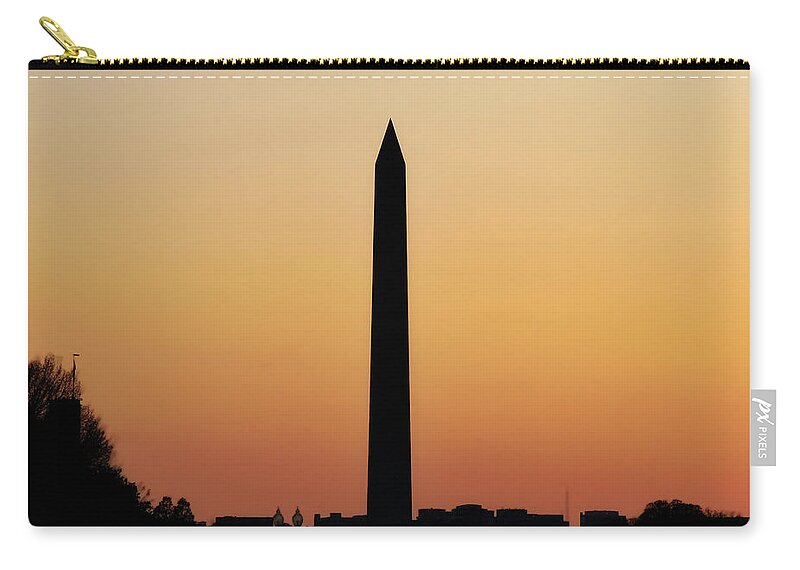 Washington Monument Zip Pouch featuring the photograph The Washington Monument by Jackson Pearson