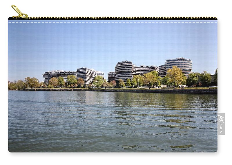 Watergate Zip Pouch featuring the photograph The Watergate Complex by Jackson Pearson