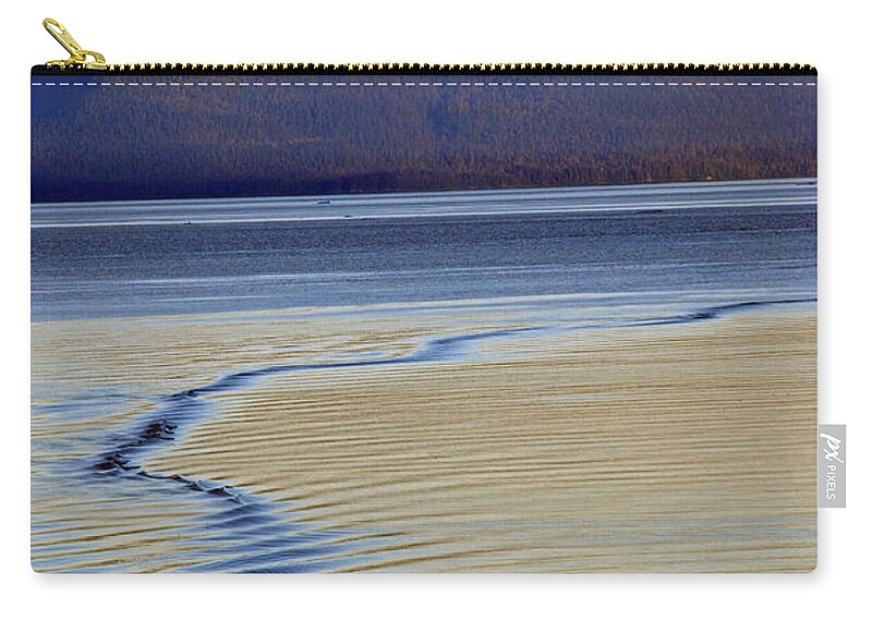 Wave Zip Pouch featuring the photograph The Waves by Carol Eliassen