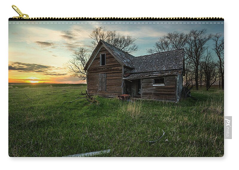 Sky Zip Pouch featuring the photograph The Way She Goes by Aaron J Groen