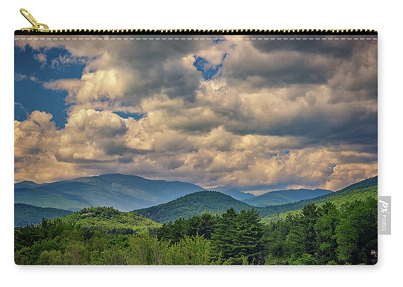 White Mountains Zip Pouch featuring the photograph The White Mountains by Rick Berk
