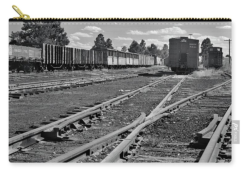 Trains Carry-all Pouch featuring the photograph The Yard by Ron Cline