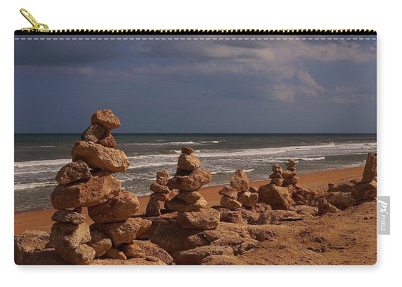 Flagler Beach Zip Pouch featuring the photograph The Zen Of A Hurricane 2 by Christopher James