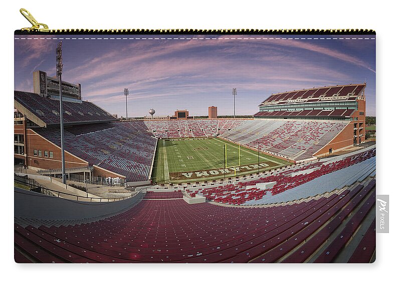 Oklahoma Zip Pouch featuring the photograph The Palace on the Prairie by Ricky Barnard