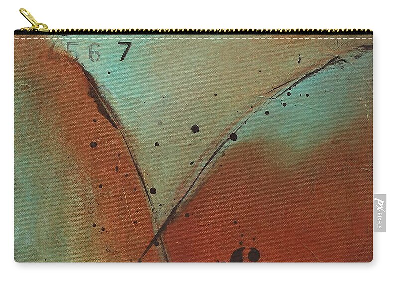 Acrylic Carry-all Pouch featuring the painting Think It 2 by Brenda O'Quin