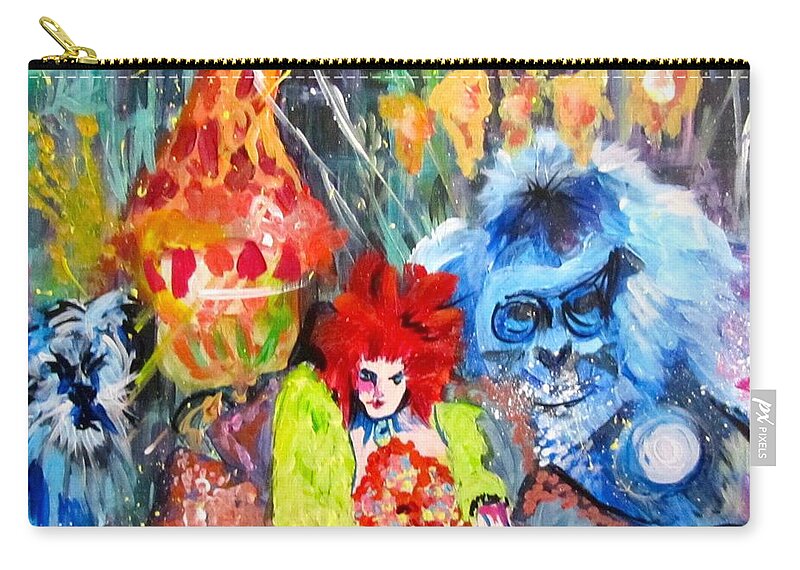 Mannequin Carry-all Pouch featuring the painting This City's a Jungle by Barbara O'Toole