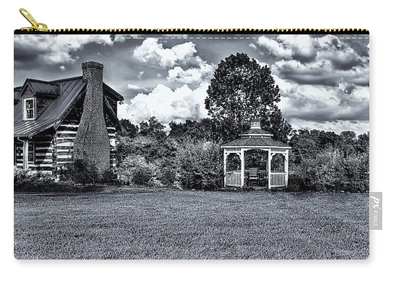 Photograph Zip Pouch featuring the photograph This Farm House by Reynaldo Williams