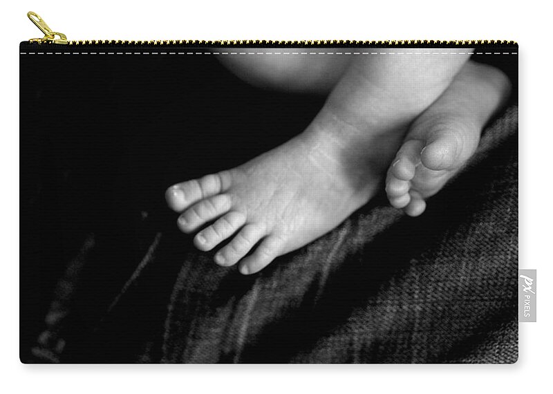 Baby Zip Pouch featuring the photograph This Little Piggy... by Angela Rath
