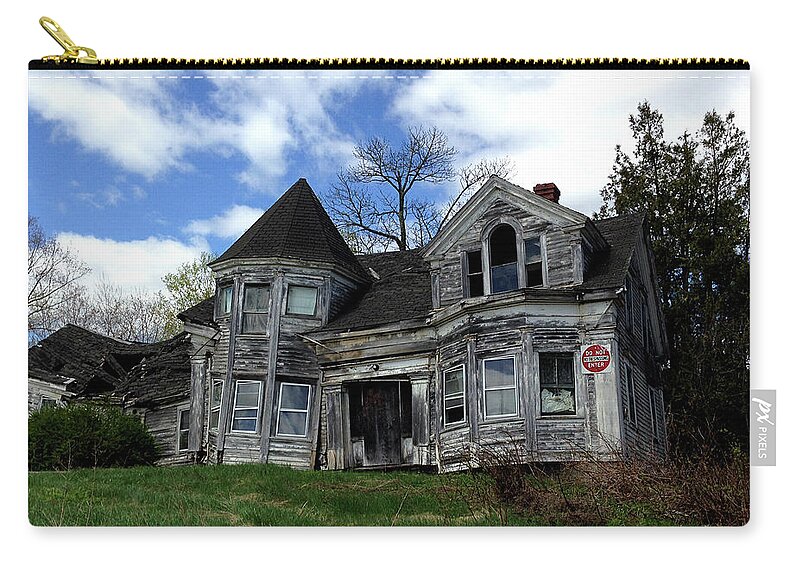  Zip Pouch featuring the photograph This Old House by Mark Alesse