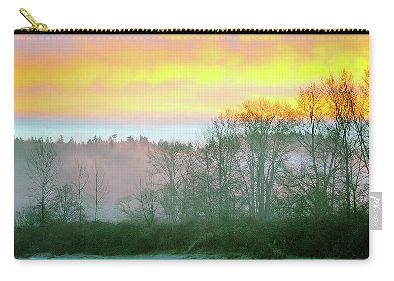  Zip Pouch featuring the photograph Thomas Eddy Sunrise by Brian O'Kelly