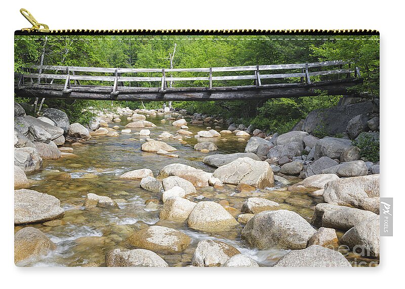 East Branch Of The Pemigewasset Zip Pouch featuring the photograph Thoreau Falls Trail - Pemigewasset Wilderness New Hampshire by Erin Paul Donovan