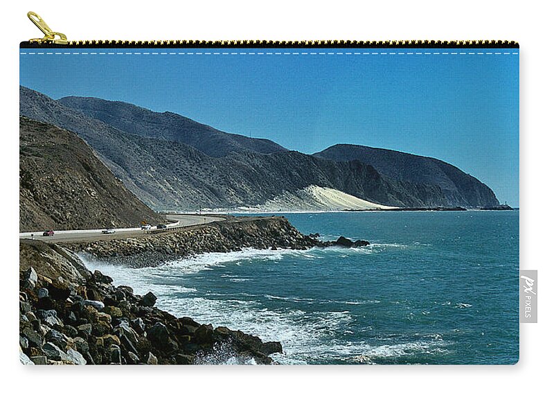Point Zip Pouch featuring the photograph Thornhill Broome Beach by Michael Gordon