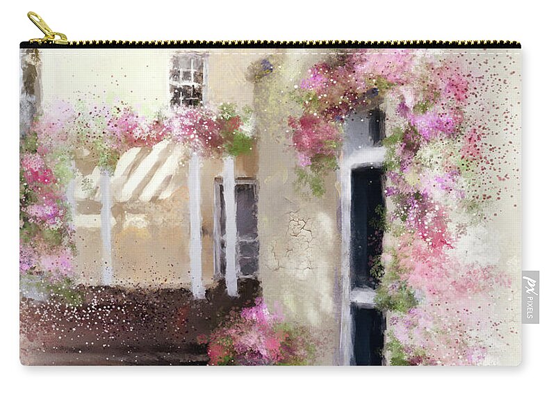 Spring Zip Pouch featuring the digital art Those Fresh Spring Mornings by Lois Bryan