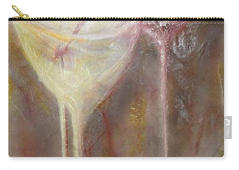Abstractical Zip Pouch featuring the painting Three NIght Out by Chuck Gebhardt