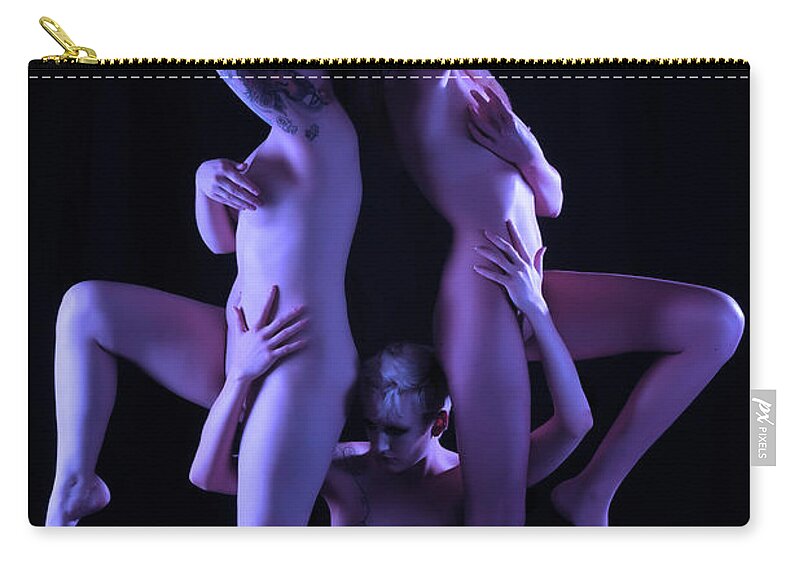 Artistic Photographs Zip Pouch featuring the photograph Three Sisters by Robert WK Clark