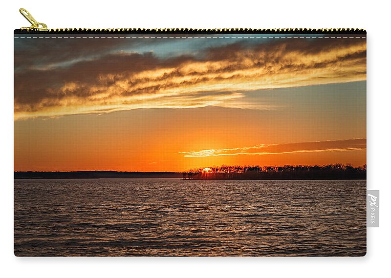Horizontal Zip Pouch featuring the photograph Thunderbird Sunset by Doug Long
