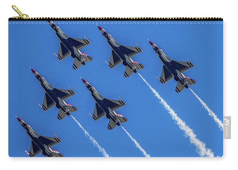 Wings Over Georgia Carry-all Pouch featuring the photograph Thunderbirds Climb by Doug Sturgess