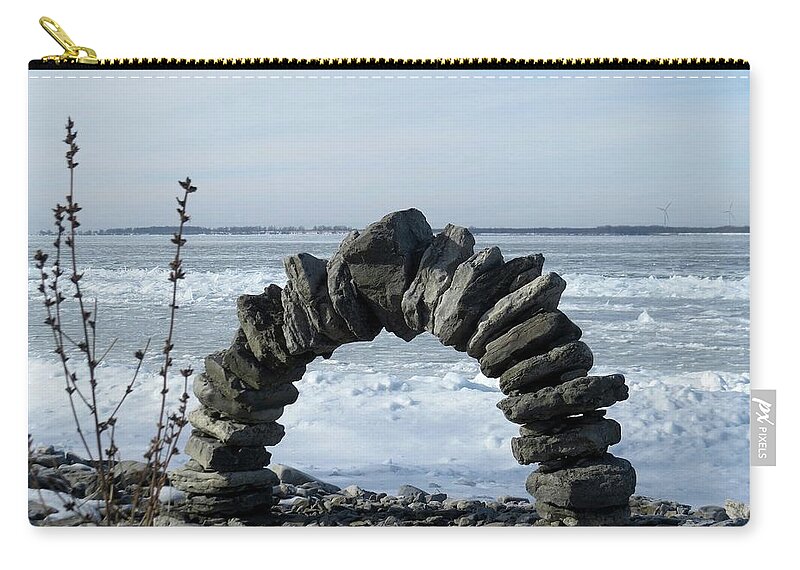 Tibbetts Point Zip Pouch featuring the photograph Tibbetts Point Arch by Dennis McCarthy