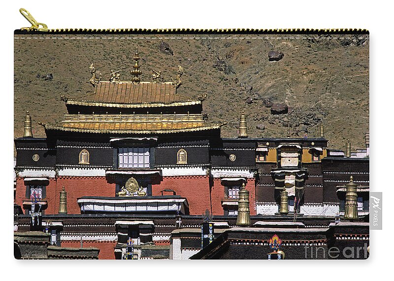 Travel Zip Pouch featuring the photograph Tibet_110-6 by Craig Lovell