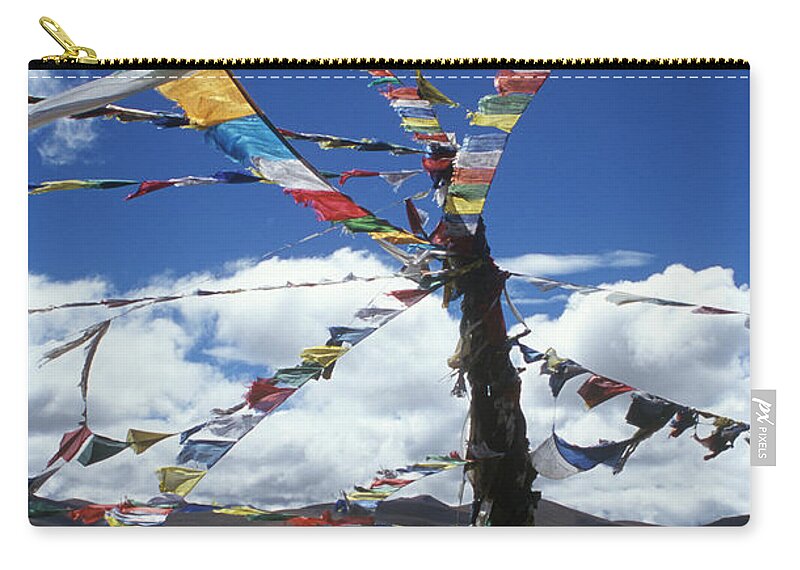 Ancient Civilizations Zip Pouch featuring the photograph Tibet_304-8 by Craig Lovell