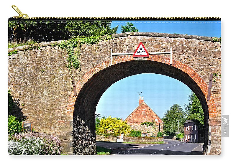 Europe Zip Pouch featuring the photograph Ticknall Tramway Bridge by Rod Johnson