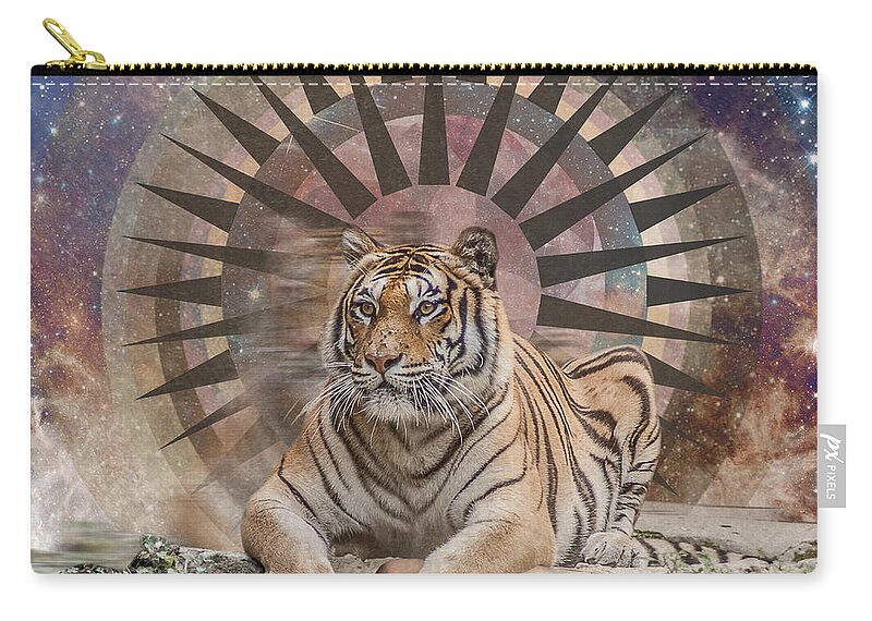 Tiger Spirit Animal Carry-all Pouch by Lori Menna - Fine Art America