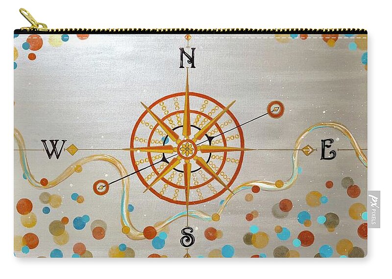 Painting Zip Pouch featuring the painting Time After Time by Art By Naturallic