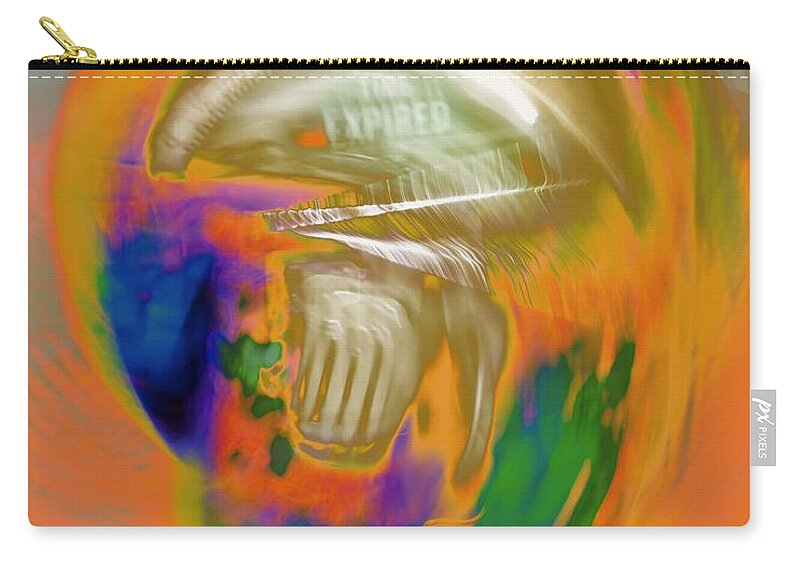 Death Zip Pouch featuring the photograph Time Expired by Dutch Bieber
