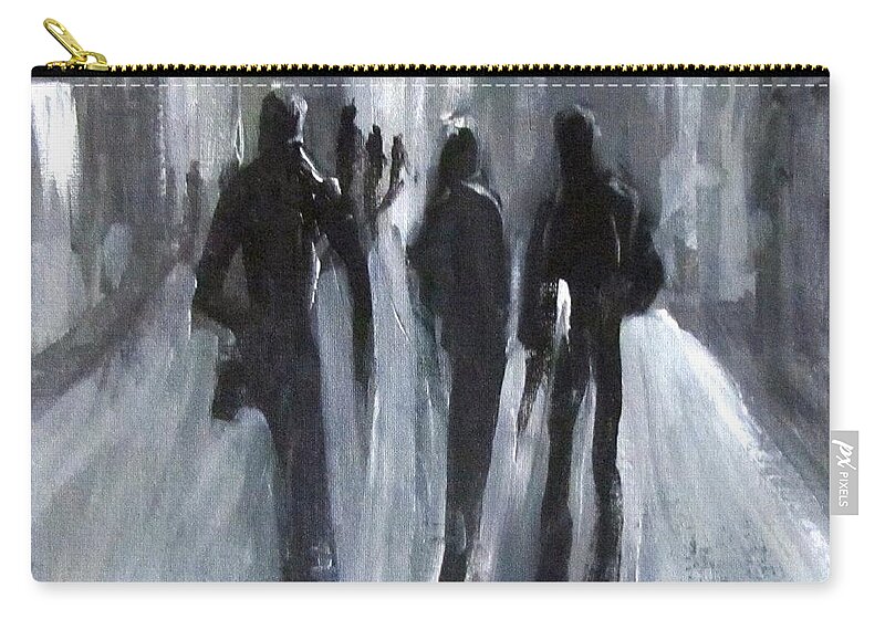 Shadows Carry-all Pouch featuring the painting Time of Long Shadows by Barbara O'Toole