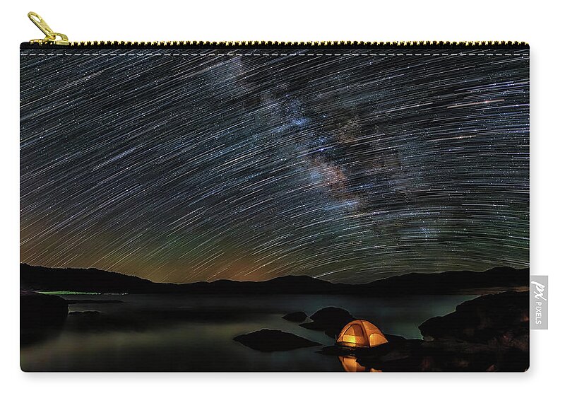 Milky Way Carry-all Pouch featuring the photograph Time Traveller by Chuck Rasco Photography