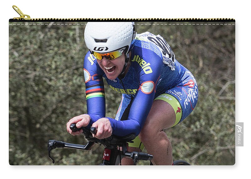 Tour Of Murrieta Zip Pouch featuring the photograph Time Trial 23 by Dusty Wynne