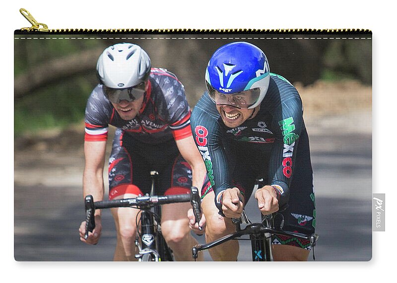 Tour Of Murrieta Zip Pouch featuring the photograph Time Trial 32 by Dusty Wynne