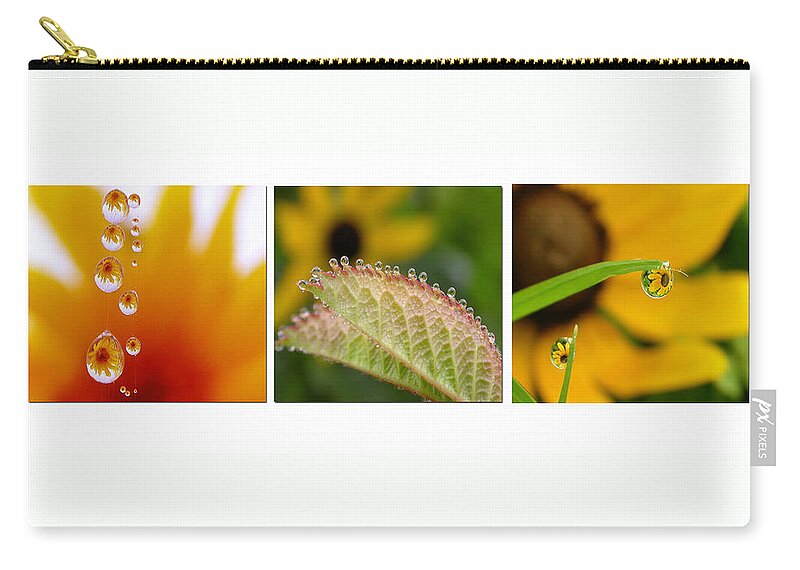 Dew Zip Pouch featuring the photograph Tiny Miracles by Linda Murphy