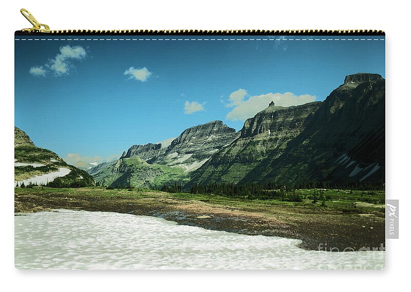 Mountains Zip Pouch featuring the photograph To be among the mountains by Jeff Swan