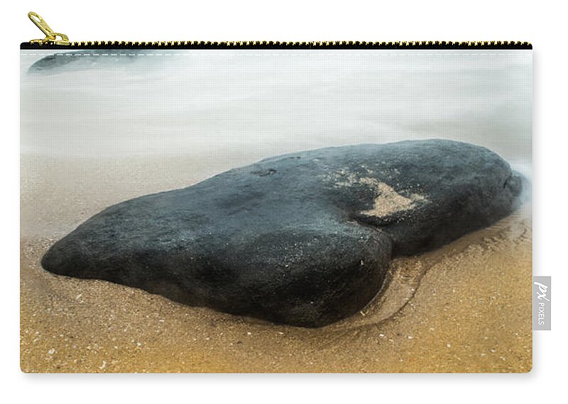 Ocean Zip Pouch featuring the photograph To Stay Between by Parker Cunningham