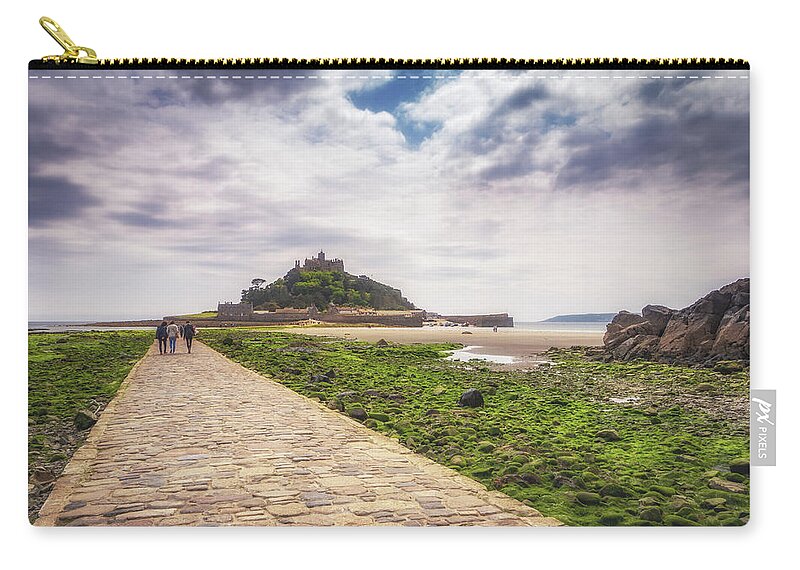 St Michael's Mount Carry-all Pouch featuring the photograph To The Mount by Framing Places