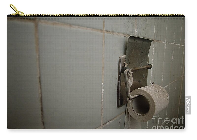 Toilet Paper Zip Pouch featuring the photograph Toilet paper by Mats Silvan