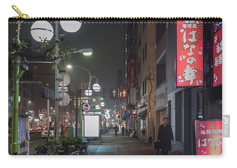 People Carry-all Pouch featuring the photograph Tokyo Streets, Asakusa, Japan by Perry Rodriguez