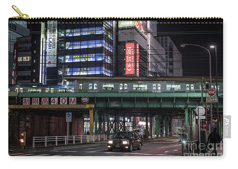 People Carry-all Pouch featuring the photograph Tokyo Transportation, Japan by Perry Rodriguez