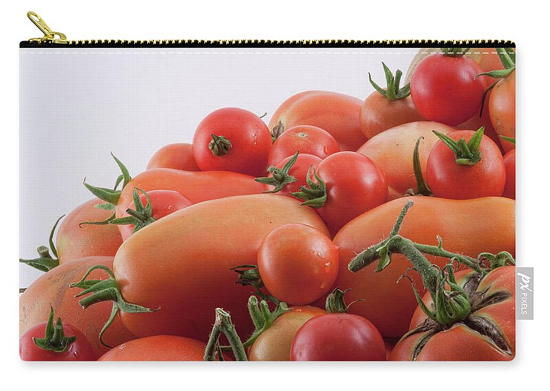 Tomatoes Zip Pouch featuring the photograph Tomato Hill by James BO Insogna