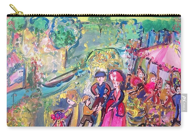 Fair Zip Pouch featuring the painting Tomorrow's fair at last by Judith Desrosiers