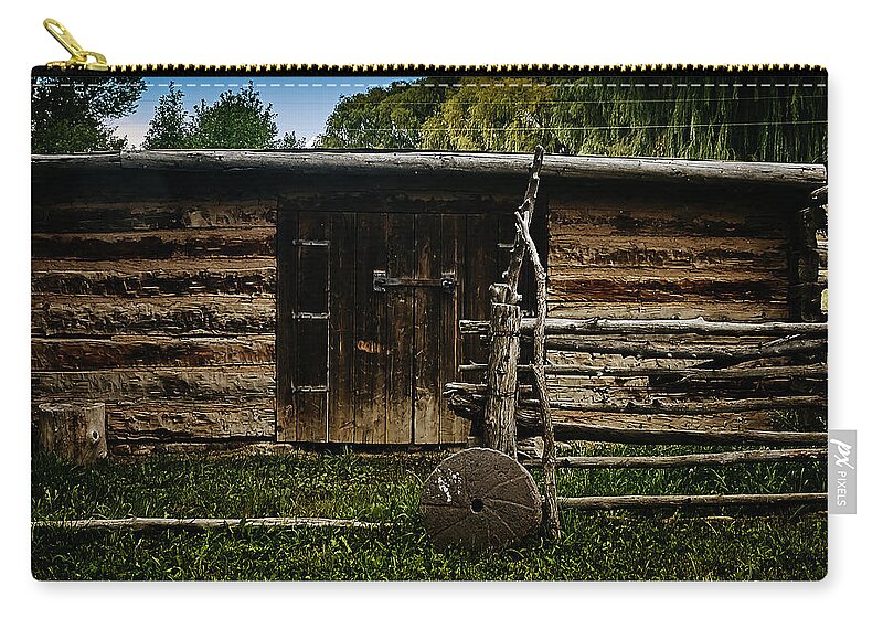 Tool Zip Pouch featuring the photograph Tool Shed by Charles Muhle