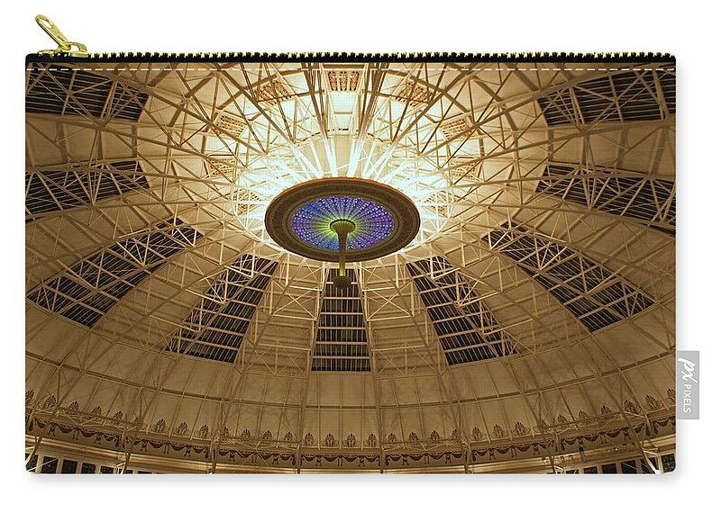 Domes Zip Pouch featuring the photograph Top of the Dome by Sandy Keeton