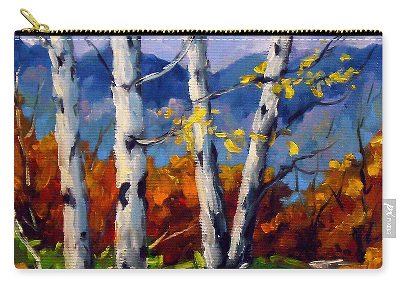 Peintre Zip Pouch featuring the painting Top Sides colors by Richard T Pranke