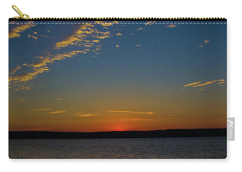 Torch Lake Zip Pouch featuring the photograph Torch Lake 2177 by Jana Rosenkranz