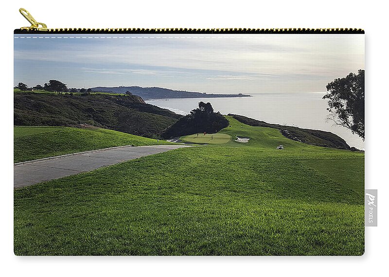 California San Diego Torrey Pines Golf Course Zip Pouch featuring the photograph Torrey Pines #15 by William Kimble