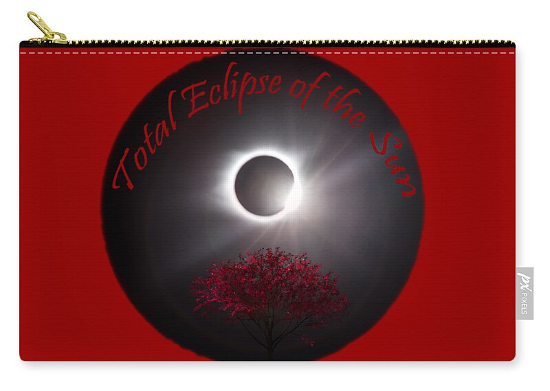 Total Carry-all Pouch featuring the photograph Total Eclipse T shirt Art by Debra and Dave Vanderlaan